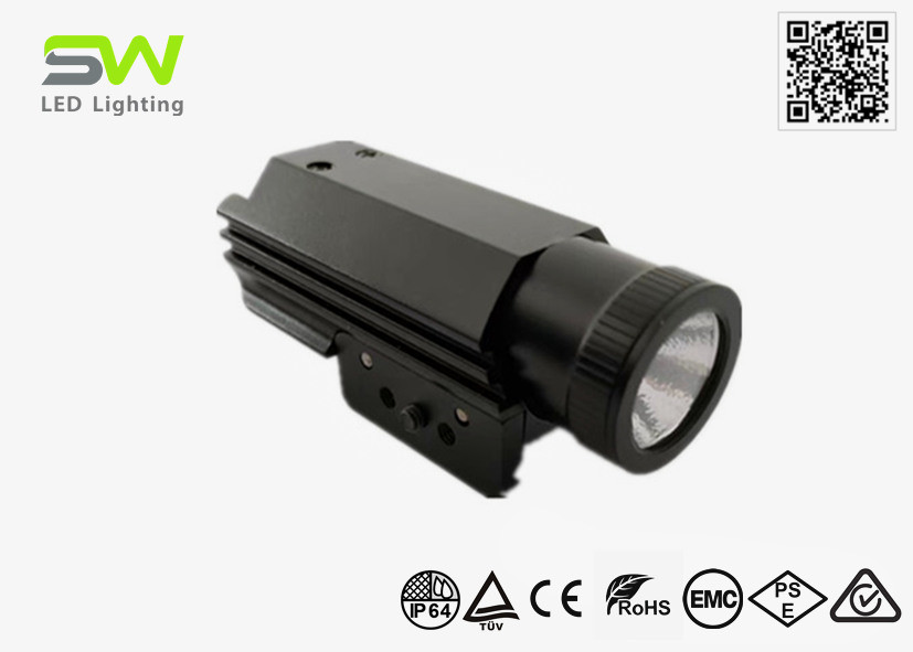 China 300 Lumens Universal Small Tactical Rail Mount Flashlight Powered By CR2 Battery factory