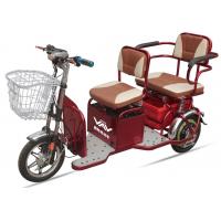 China 48V20A 350W Powered Electric Tricycles For Adults , 2 Seat Electric  Tricycle factory