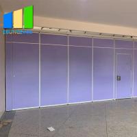 China Wooden Acoustic Room Dividers Folding Classroom Partition Sliding Door Movable Partition Wall factory