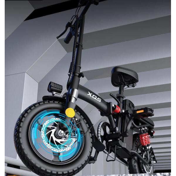 Quality 12ah/48v 240w 14inch Folding Fat Tire Electric Bike Carbon Fiber Ebike for sale