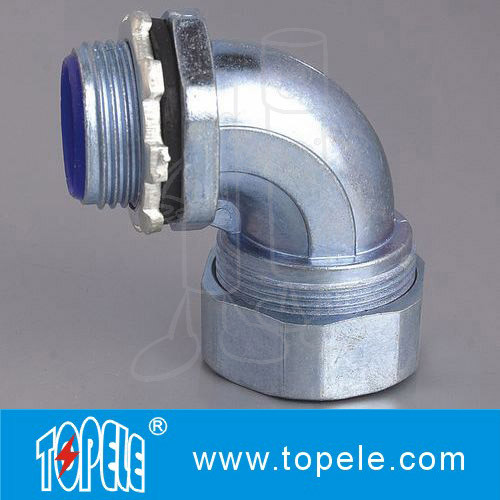 Quality Liquid tight Flexible Conduit And Fittings steelConnector 90 Degree Angle for sale