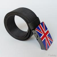 China Fully Adjustable Nylon Waist Belt Strap Plastic Buckle POM With Logo Print factory