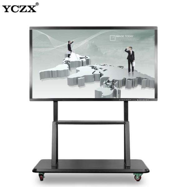 Quality Aluminum Alloy Interactive Flat Panel 20 Points Touch Ultra HD 4K 3840*2160 86 Inch Android / Windows System for sale