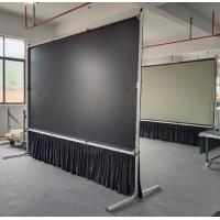 China 150 - 300 Inch Fast Fold Projector Screen Portable Outdoor Front / Rear Projection Fabric factory