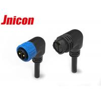 Quality Right Angle Watertight Power Connectors 20AWG - 12AWG Cable With Male Female Plug for sale