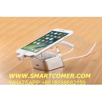 China COMER anti-theft security alarm mobile phone floor mounting acrylic stands with charging cables for sale