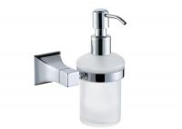 China Bathroom Accessory Wall Mounted Soap Dispenser With Brass Pump PP Bottle Chrome factory