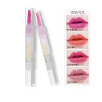 China Eco Healthy Tattoo Ink Lipstick Lip Gloss Crystal Temperature Change Long Lasting Moisture Flowers Gold Foil Color for sale