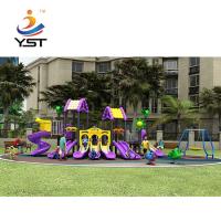 China Sandblasting Water Park Playground Equipment Plastic Playground Slide Anti Aging factory