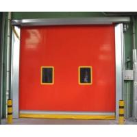 Quality PVC Vinyl Fabric Rubber Fold up Fast Acting Quick Rolling Clean Room Rapid Automatic door for sale