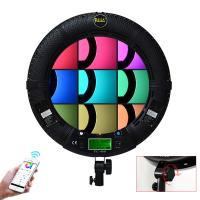 China Remote Control 18 Inch LED Ring Light Portable Full CCT 2800 9990K Makeup Kit With Mirror factory