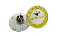 China Round Shape Custom Lapel Pins Outer Diameter 3.5cm Plating / Painting Technics factory