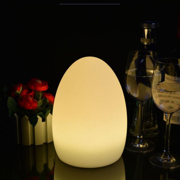 Quality Small Egg Shaped LED Lights , Glow Egg Night Light Waterproof For KTV Bar Table for sale
