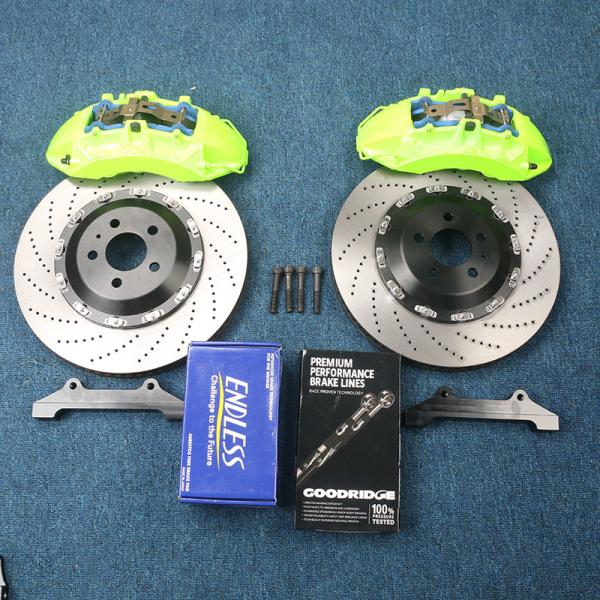 Quality Green Modified 4 Pot Car Brake Calipers Aluminum Alloy for sale