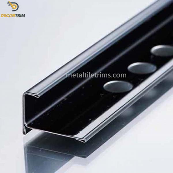 Quality 304 10mm Stainless Steel Tile Trim Mirror Finish For Tile External Corner for sale