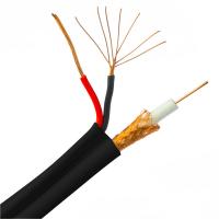 Quality OEM 3 Conductors Tv Coaxial Power Cable Rg59 Rg6 With 2 Core for sale
