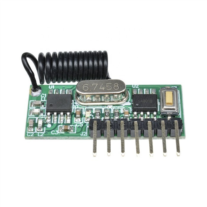 China 433MHz RF Wireless Module Receiver 4 Channel Learning Decoding Remote Control for sale