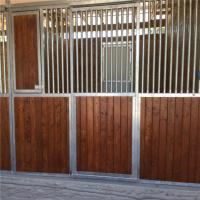 China Customized front panel wooden horse stable bamboo material horse stall factory