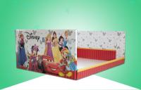 China Stackable Heavy Duty Cardboard Display Trays / PDQ Trays Under Disney Brand factory