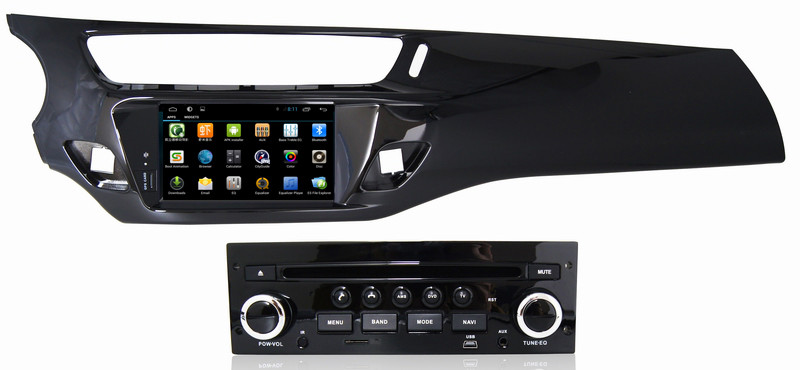 China Ouchuangbo car stereo multi for Citroen C3 2013 with BT GPS USB steering wheel control. android 6.0 system factory