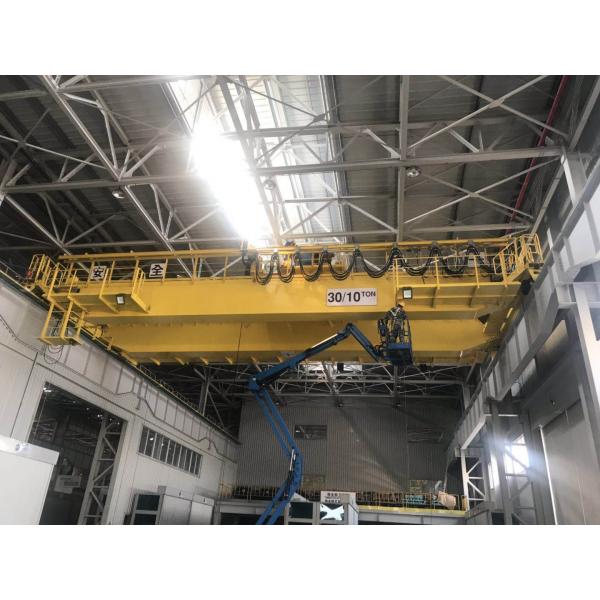 Quality Safe Double Girder Overhead Crane , Heavy Hook Indoor Overhead Crane 5-400 Ton for sale