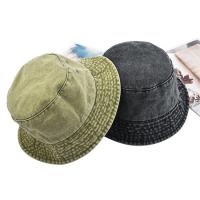 China Washed Cotton Canvas Denim Bucket Hat Casual Outdoor Fishing Hiking Safari Boonie Hat factory