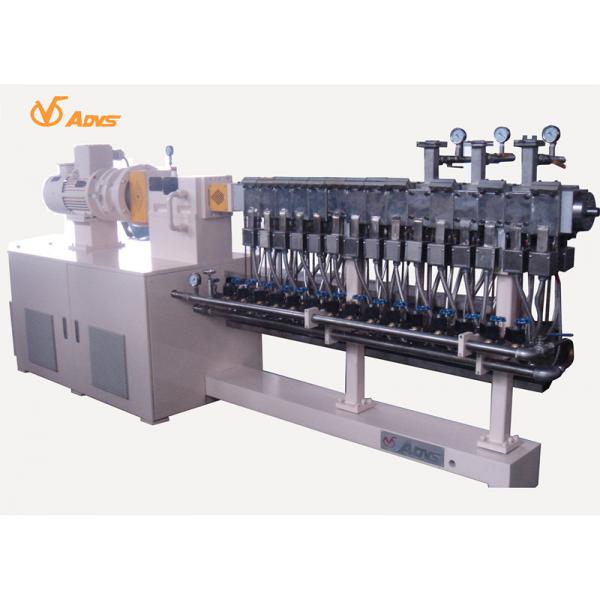 Quality 3 Phase Reactive Co Rotating Twin Screw Extruder With Devolatilization Vents for sale