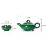 China Gift Packing Promotional Ceramic Mugs Green Small Ceramic Tea Cups With Teaport factory