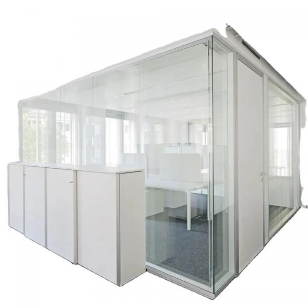 Quality Modular Polished Glass Partition Wall Interior Glass Walls Residential 12mm for sale