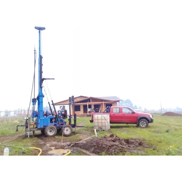 Quality Trailer Mounted High Efficiency Water Well Drilling Machine 400m Mud Drilling for sale