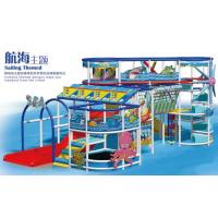 China Indoor soft playground in blue design  for kids with sailing theme factory