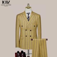 China Support 7 Days Sample Order LCBZ Men's Double-Breasted Suit for Business and Weddings factory