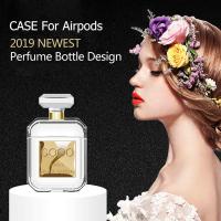 china Perfume Shape Crystal Luxury fragrance case for Airpod Cover case for Lady and cover for airpods1/2