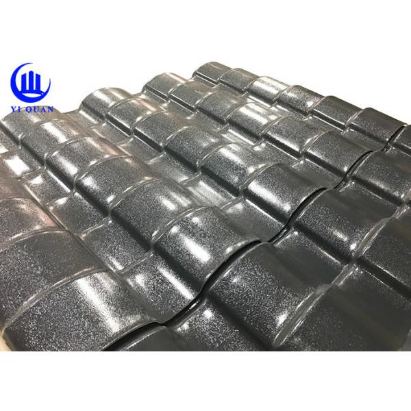 Quality Building Construction ASA PVC Synthetic Resin Tile , Corrugated Plastic Roofing for sale
