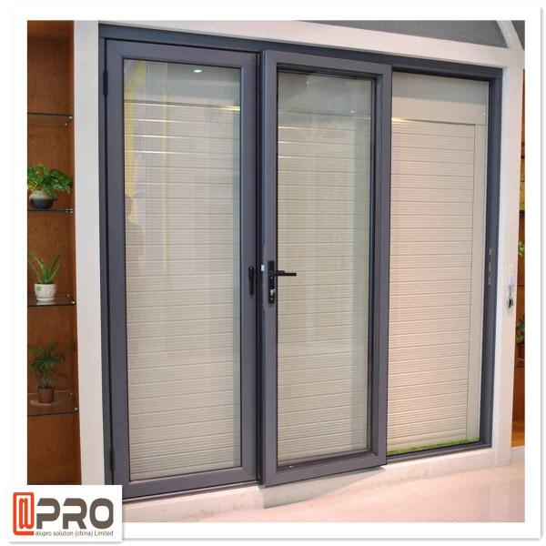 Quality Powder Coated Aluminium Bifold Doors Anti Aging Folding Panel Doors GLASS for sale