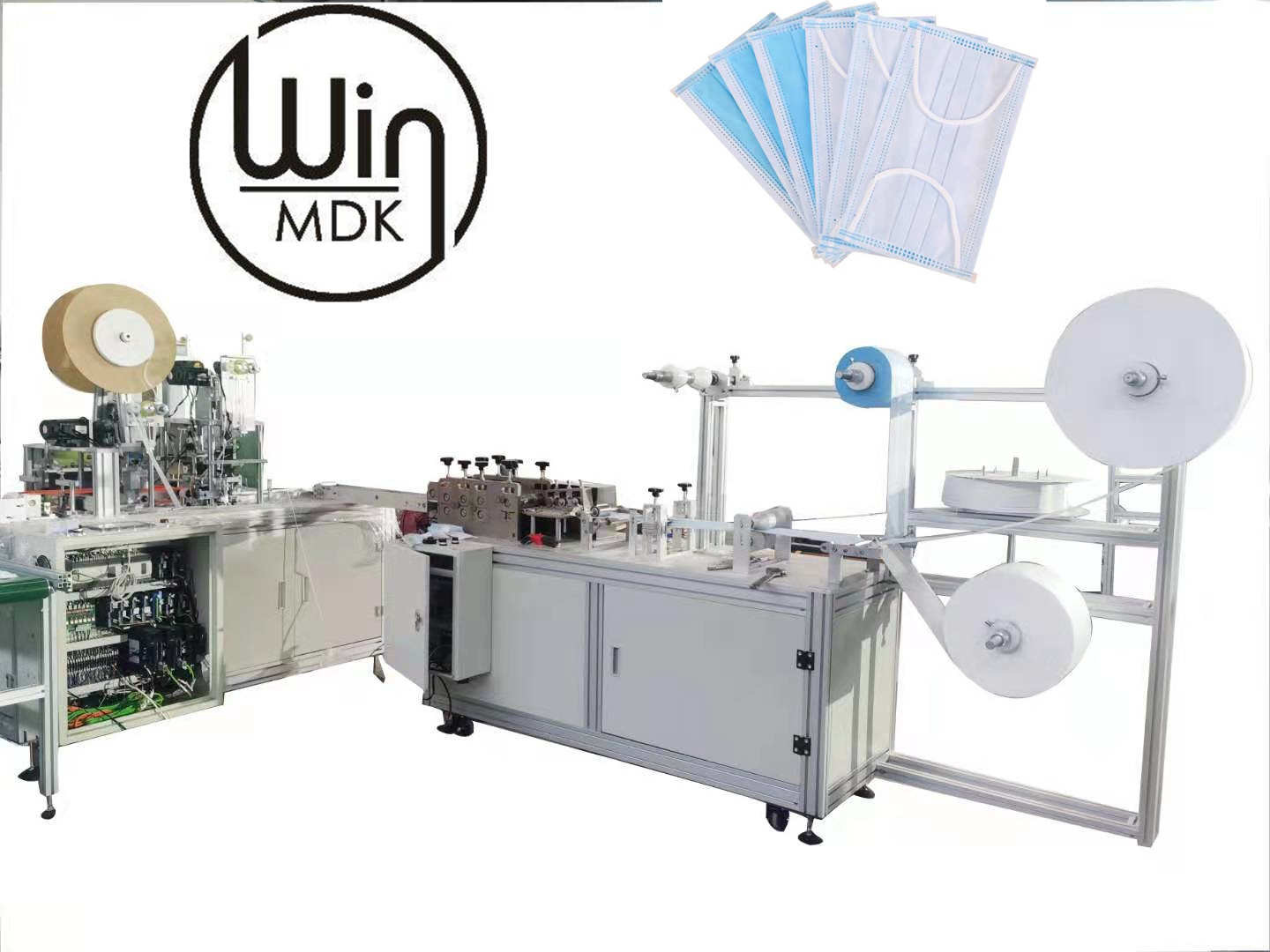 China 4ply Disposable Face Mask Making Machine , 60Hz Earloop Mask Making Machine factory