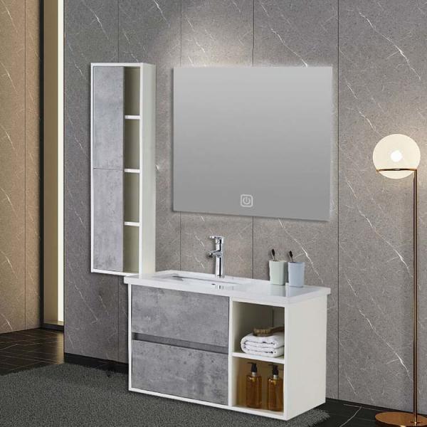 Quality Luxury Floating Bathroom Vanity Cabinets 16mm Multilayer Board for sale