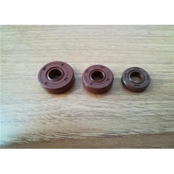 Quality Fuel Resistant Rubber Oil Seal / Hydraulic Rubber Seals Brown Color 8*19*7 for sale