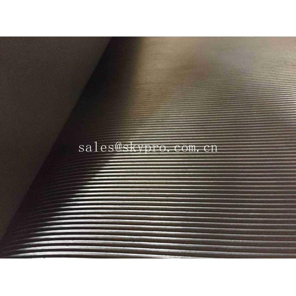 Quality Commercial Industrial Heavy Duty Fine Ribbed Rubber Flooring Mat Comfortable for sale