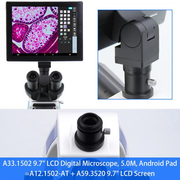 Quality OPTO-EDU A33.1502 9.7" 5.0M Portable Lcd Microscope With Android Pad for sale