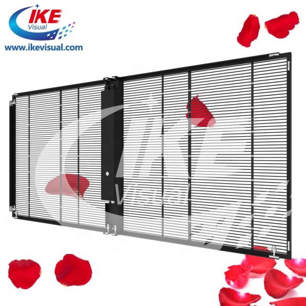 Quality Glass Window LED Transparent Display Screen Outdoor P5 Full Color for sale
