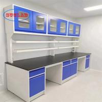 China Rectangular Chemistry Laboratory Table with Adjustable DTC 175° Buffer Hinge factory