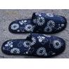 China Anti Bacterial And Non Slip Disposable Hotel Slippers Linen Peep Toe factory