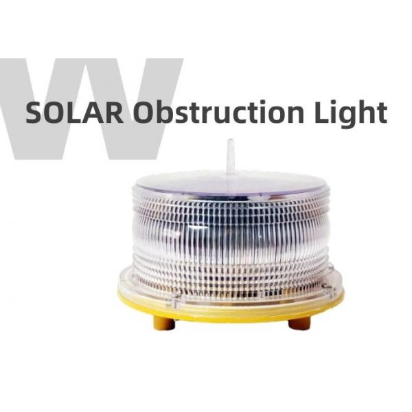 Quality Red Flashing Anti UV Solar Obstruction Light Solar Powered Aircraft Warning Lights for sale
