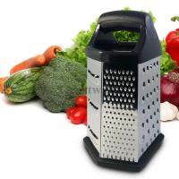 China 6-side Box Grater for Hard Cheese, Parmesan, Vegetable for sale