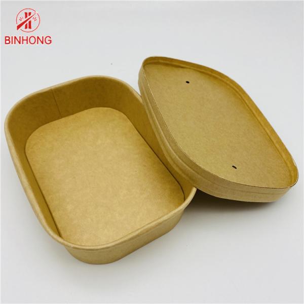 Quality Eco Friendly Disposable 750ml Kraft Paper Food Container for sale
