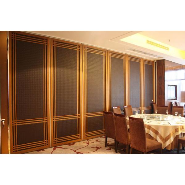 Quality Malaysia Soundproof Aluminium Wooden Sliding Partition Wall 85mm Thickness for sale