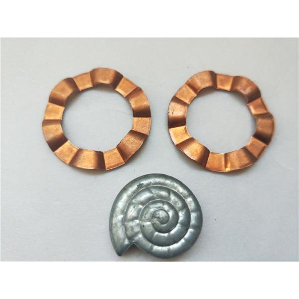 Quality Copper Sheet Brass Stamping Parts Progressive Die Products With Wave Shape for sale