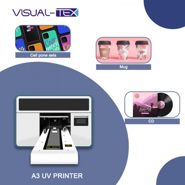 Quality UV Roll Printer With I3200 Printhead Printer For T-Shirt Bottles Phone Case for sale