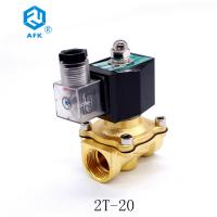 China Brass Control Valve 3/4&quot; Low Pressure AC 220v Lpg Gas Solenoid Valve factory